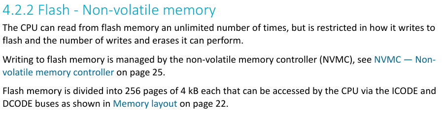 nRF52840 Flash Layout